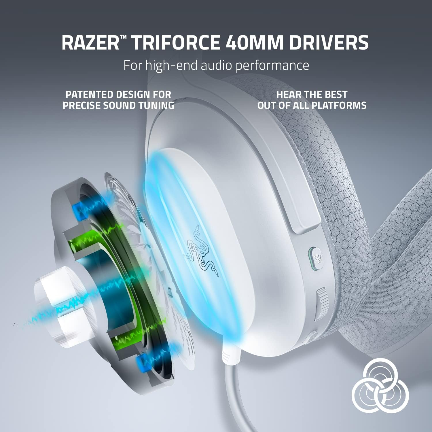 Razer Barracuda X 7.1 Chroma Lightweight RGB Wireless Gaming Headset - White