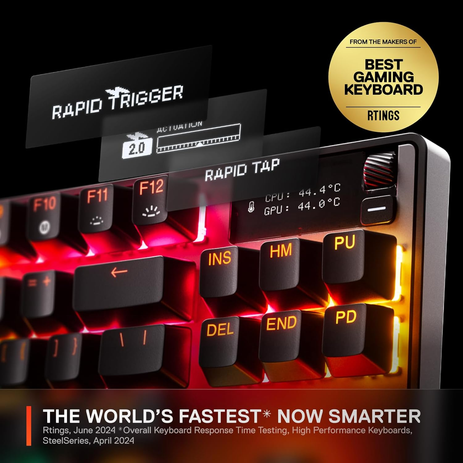 SteelSeries Apex Pro TKL Gen 3 OmniPoint 3.0 HyperMagnetic Switches Gaming Keyboard