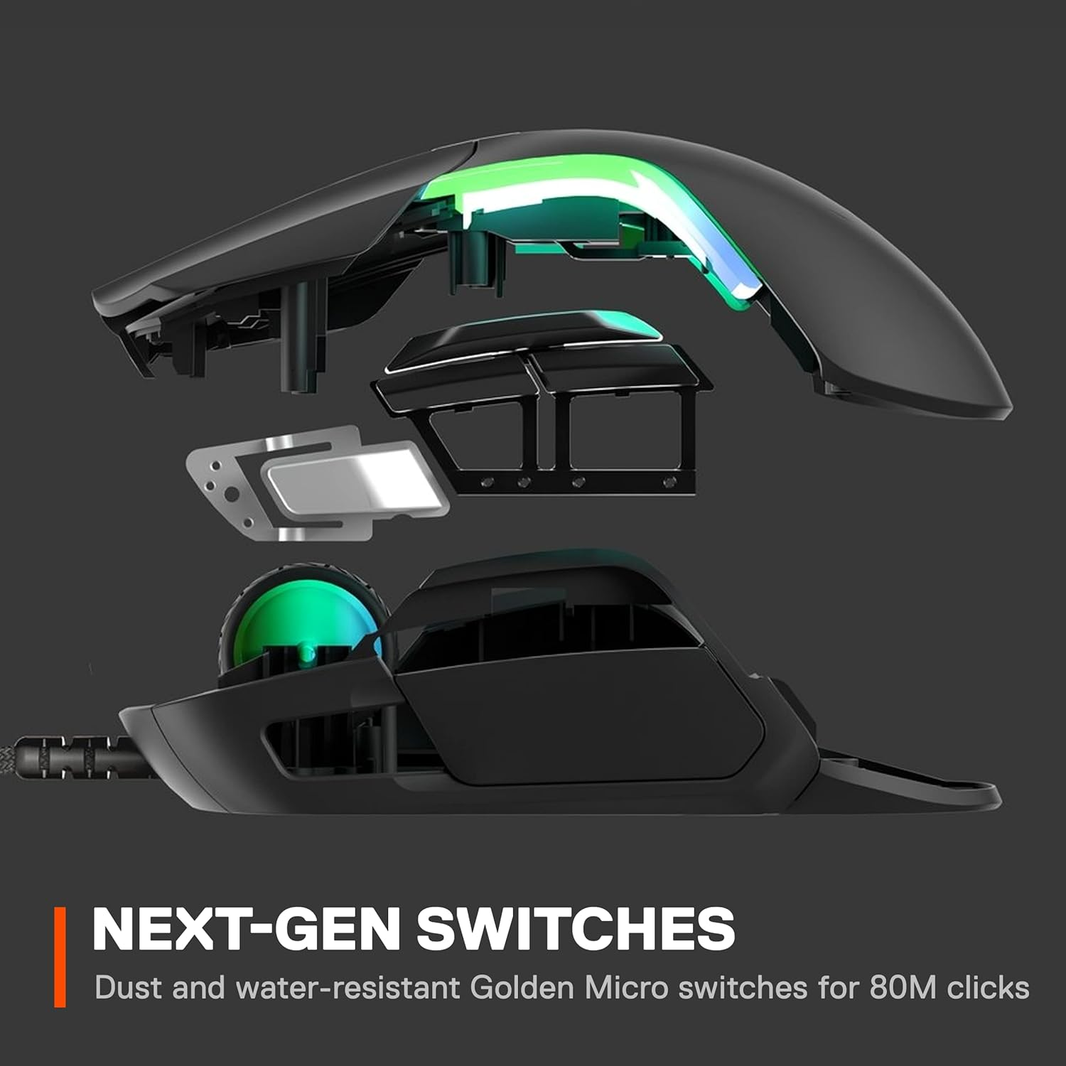SteelSeries Rival 5 with PrismSync RGB Lighting and 9 Programmable Buttons Gaming Mouse