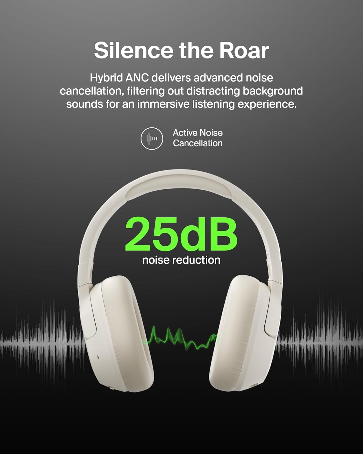 Belkin Soundform Isolate Noise Cancelling Headphones - Sand