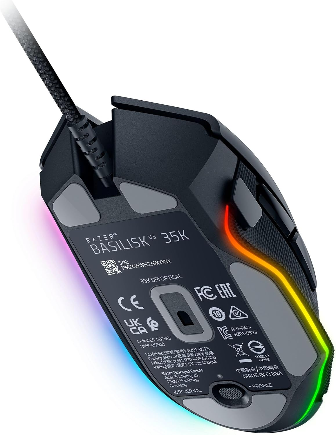 Razer Basilisk V3 35K RGB Wired Gaming Mouse