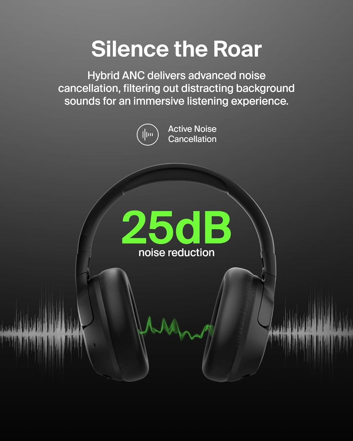 Belkin Soundform Isolate Noise Cancelling Headphones - Black