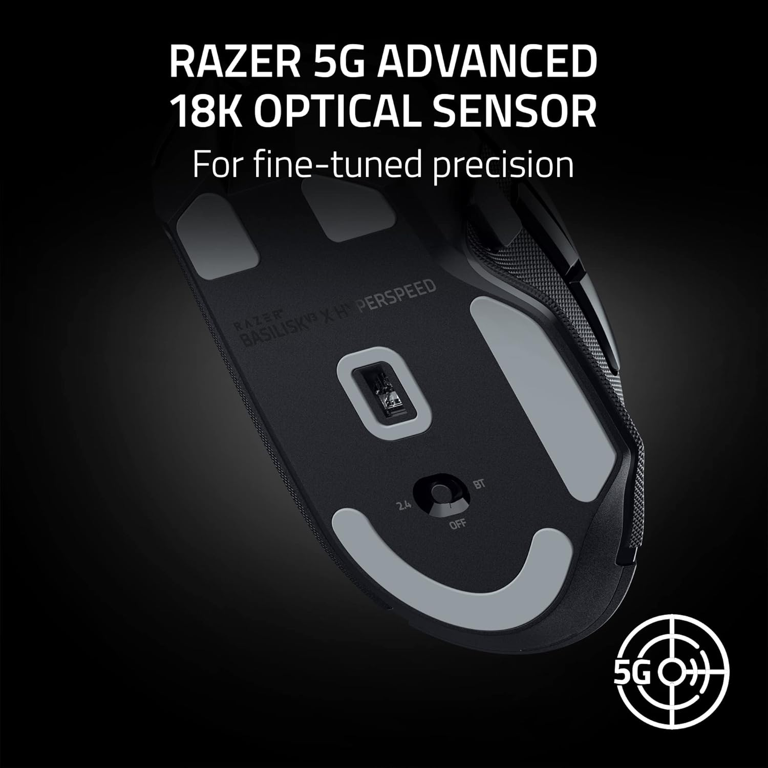 Razer Basilisk V3 X HyperSpeed RGB Wireless Optical Gaming Mouse