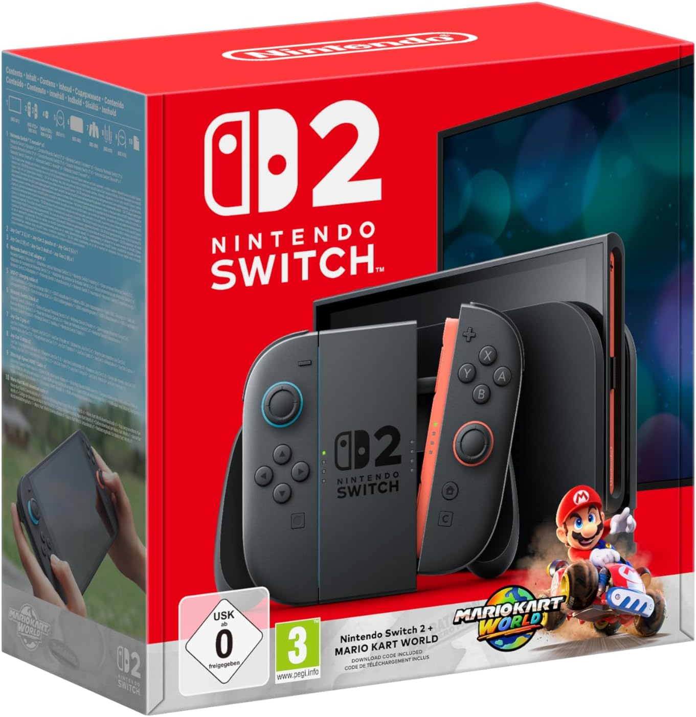 Nintendo Switch 2 Portable Game Console - Mario Kart World Bundle