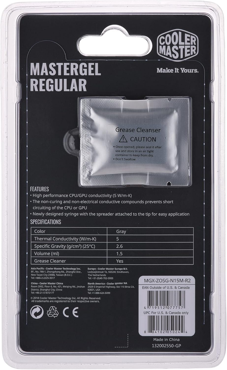 Cooler Master Mastergel Regular Thermal Paste 1.5ml