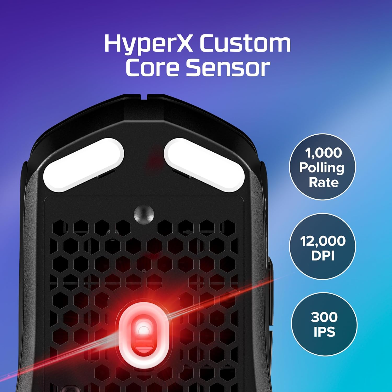 HyperX Pulsefire Haste 2 Core Wireless & Bluetooth Gaming Mouse - White