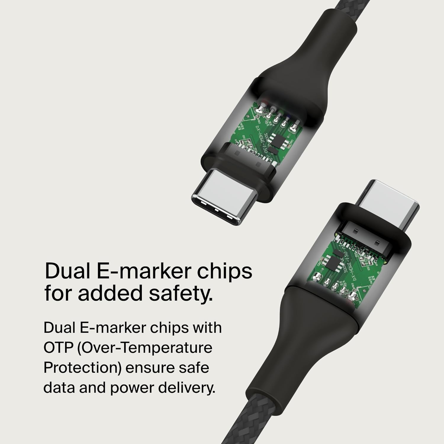 Belkin BoostCharge USB-C to USB-C Power Cable 2M Fast Charging with 240W Power Delivery, USB-IF Certified - Black