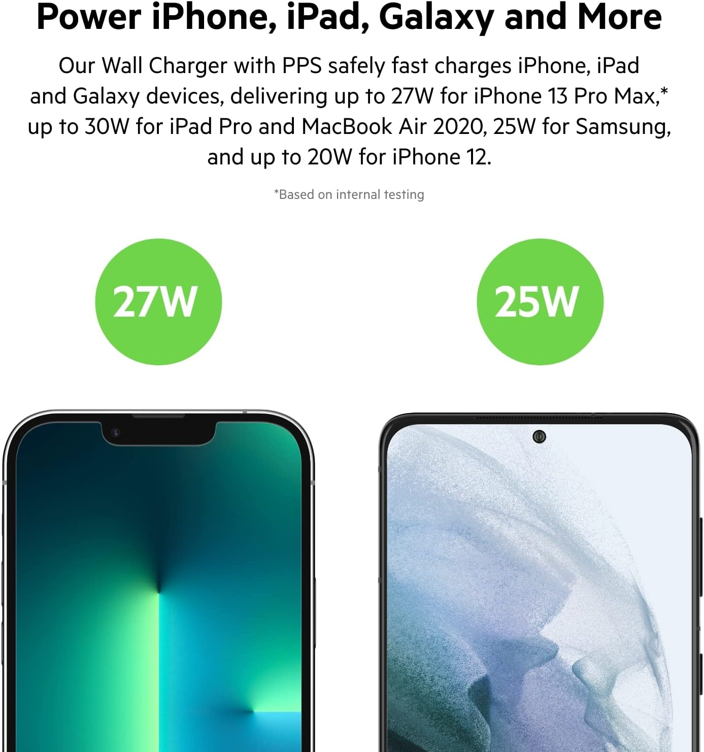 Belkin Dual USB-C 1x Up to 30W - White