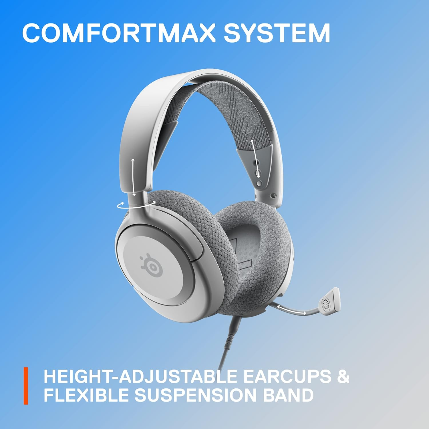 SteelSeries Arctis Nova 1P Multi-System Gaming Headset - White