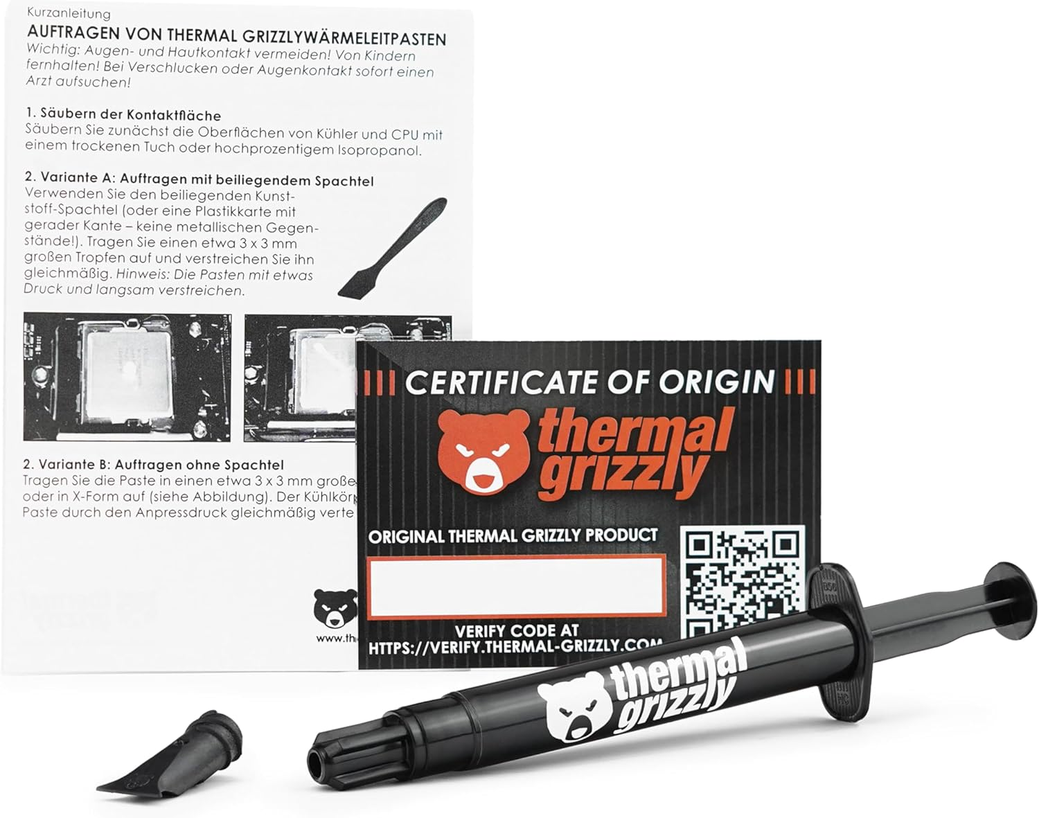 Thermal Grizzly Kryonaut High Performance 5.55 Gram/1.5 ml Thermal Paste