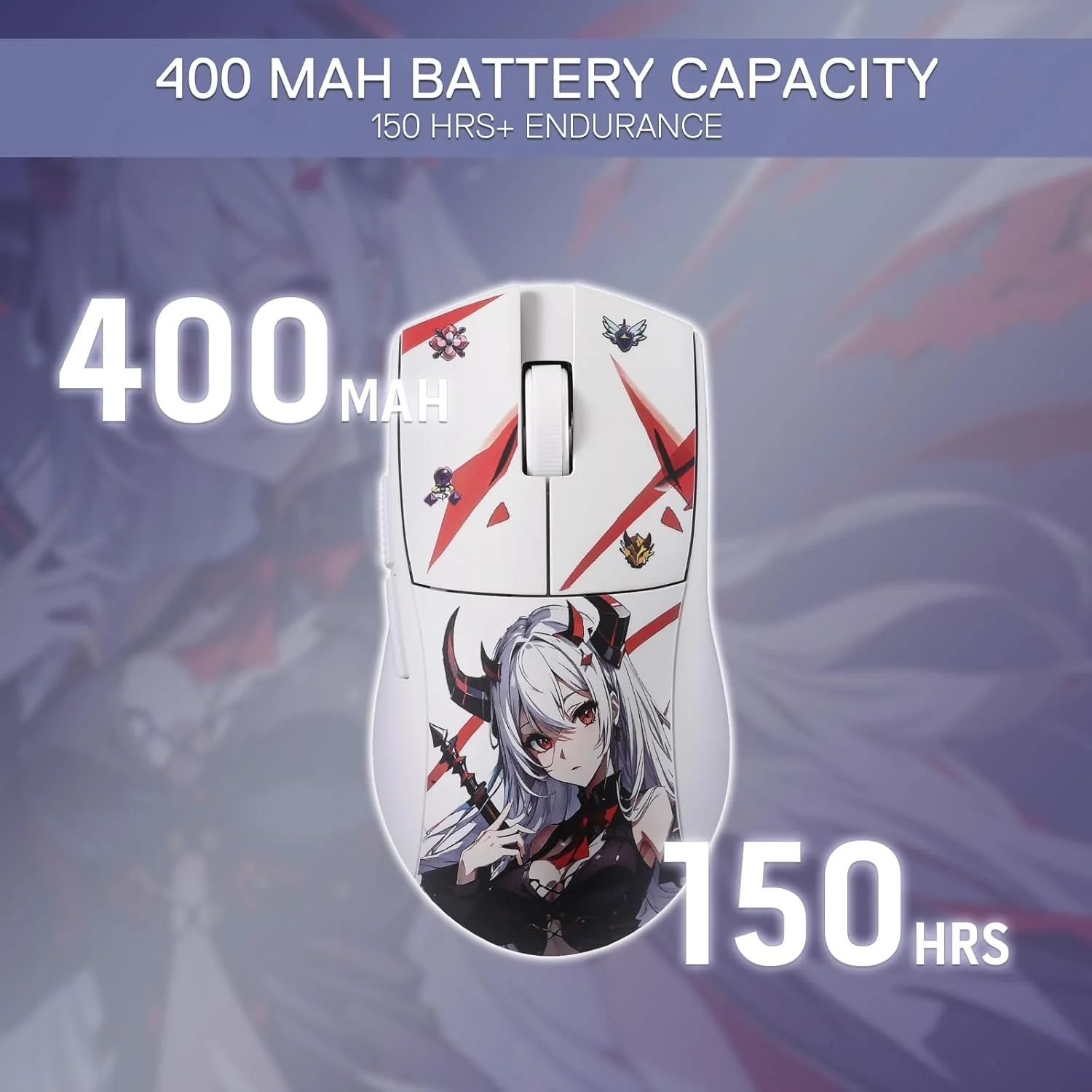 Redragon M916AK PRO 3-Mode Anime Gaming Mouse, 42G Ultra-Light 26K DPI Gaming Mouse