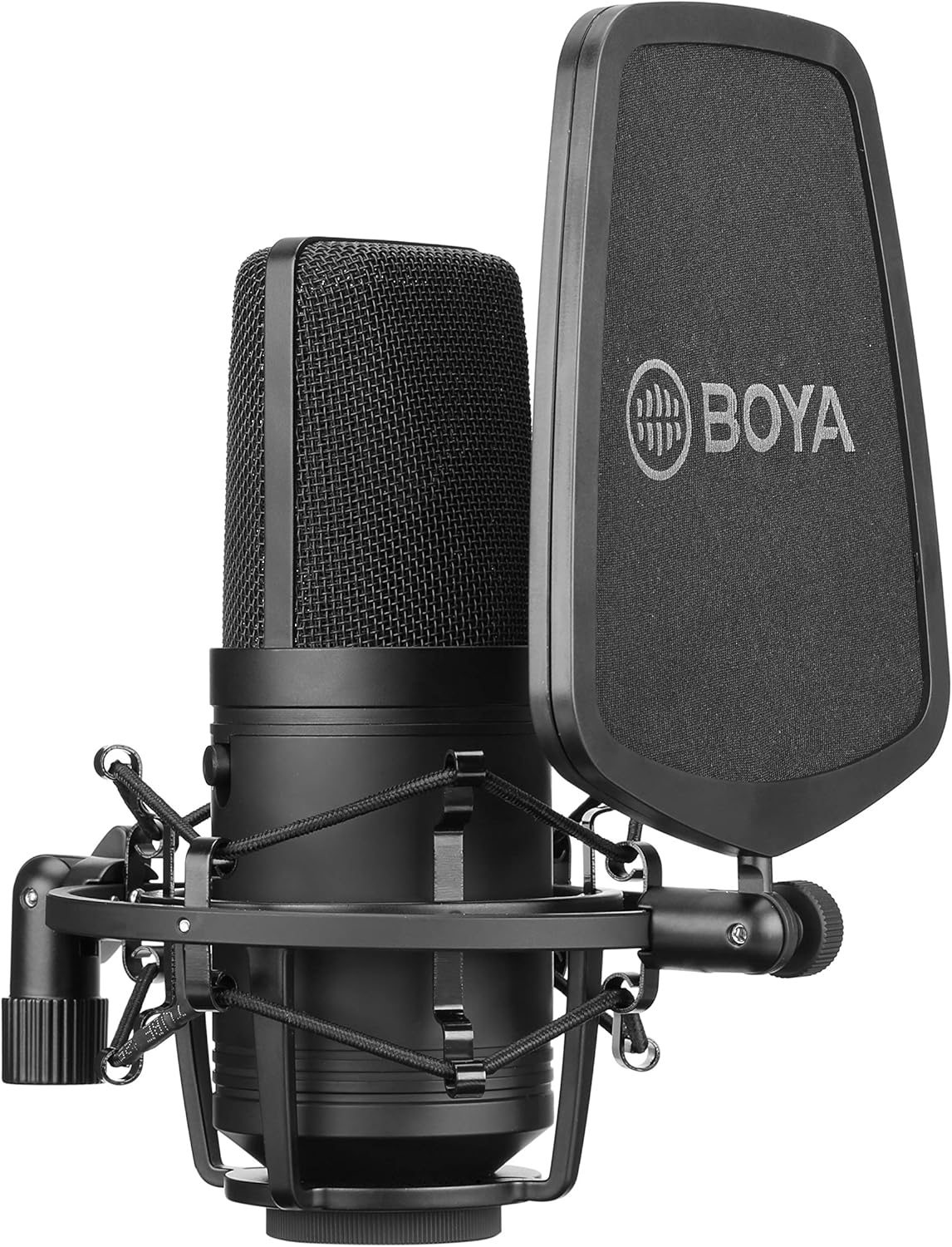Boya M800 Large Diaphragm Condenser Microphone with Shock Mount & Pop Shield