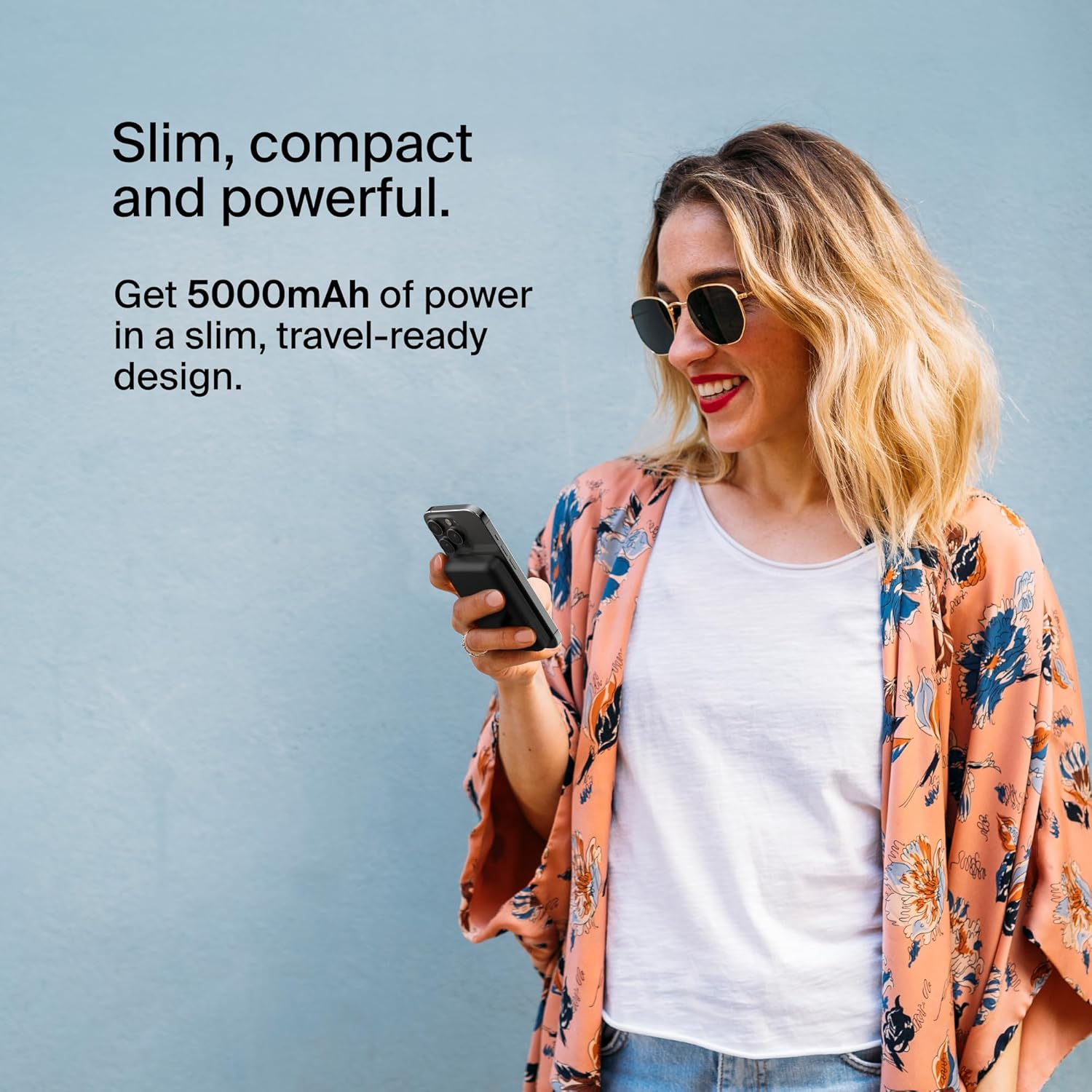 Belkin Magnetic Wireless Power Bank 5K with Stand - Black
