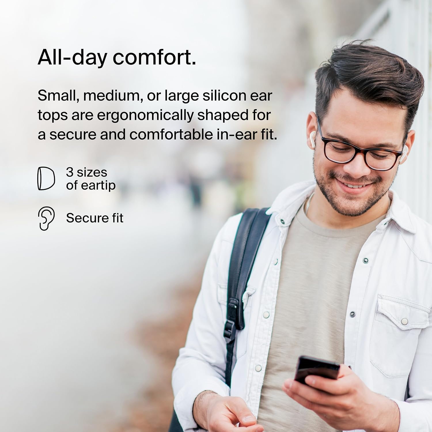 Belkin SoundForm Motion True Wireless Earbuds - White