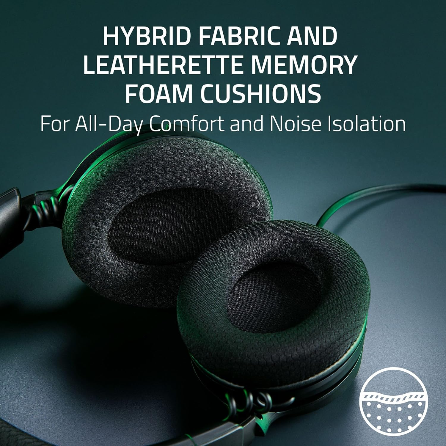 Razer Kraken V4 X Wired 40mm Drivers Cardioid Mic Memory Foam Cushions Chroma RGB Lighting Type C & Type A Cable Headset