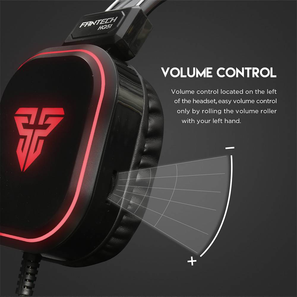 Fantech Legion HQ51 RGB Wired Gaming Headset - Black