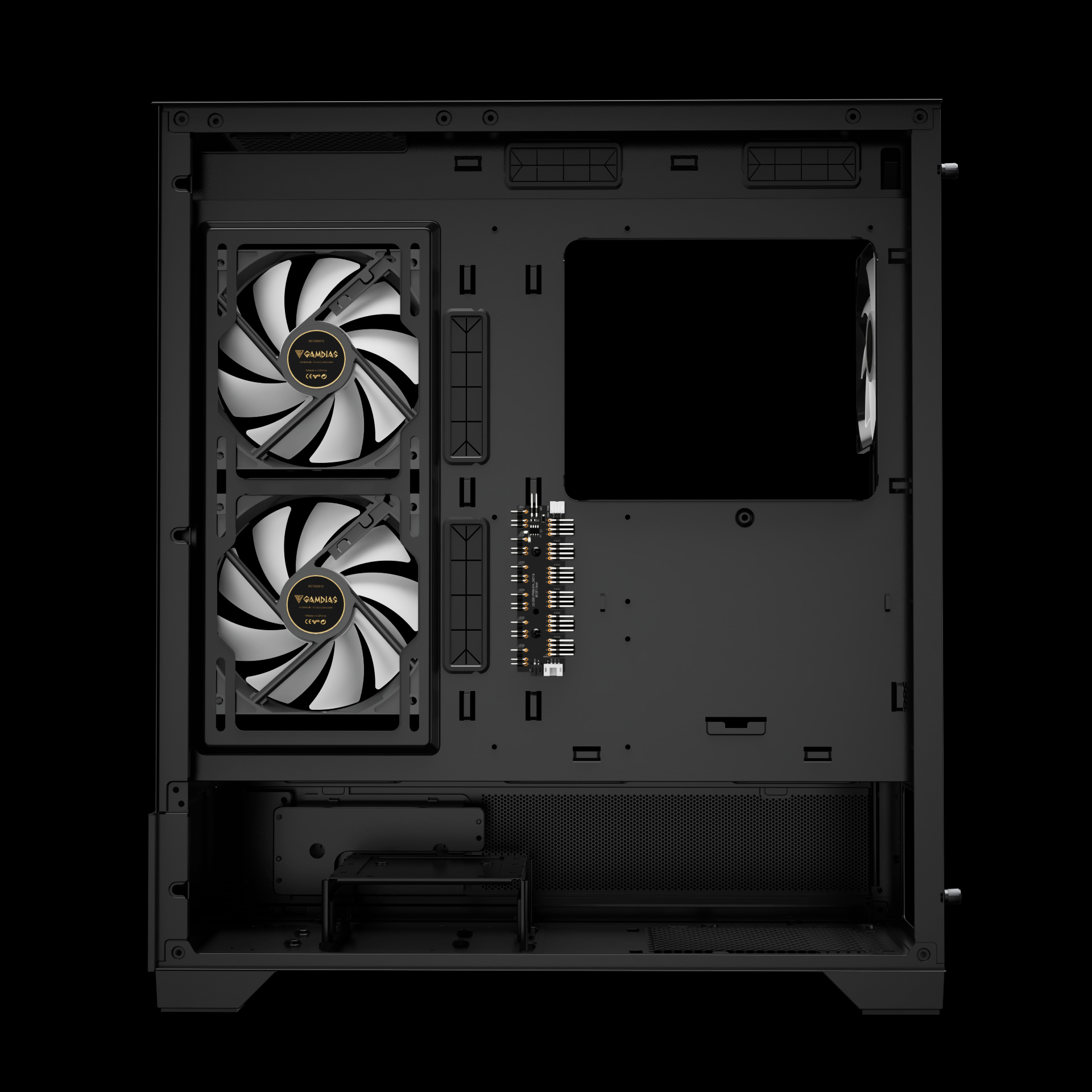 GAMDIAS ATLAS M1 ARGB Mid Tower Gaming Case - Black
