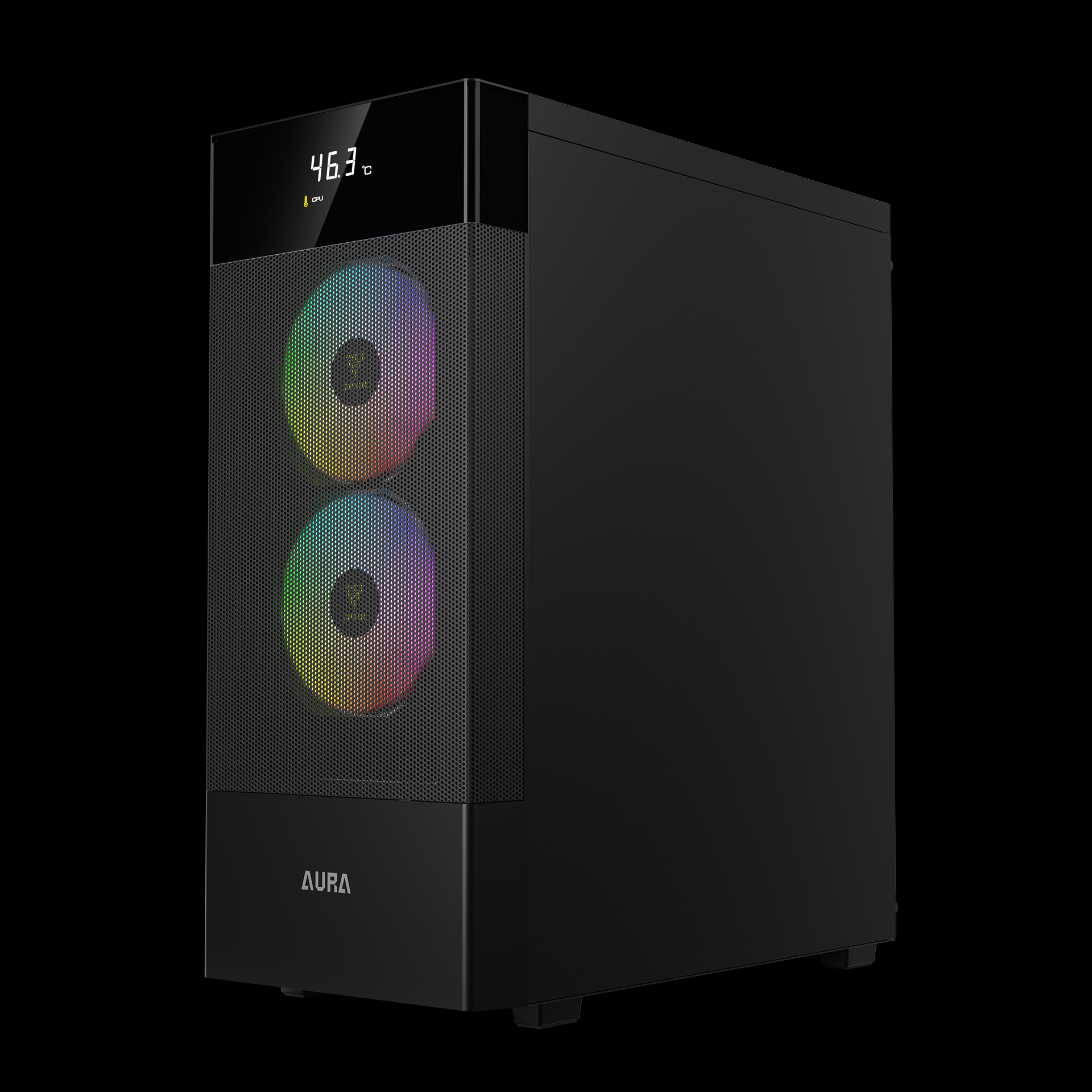 GAMDIAS AURA GC5 ELITE ARGB Mid Tower Gaming Case - Black