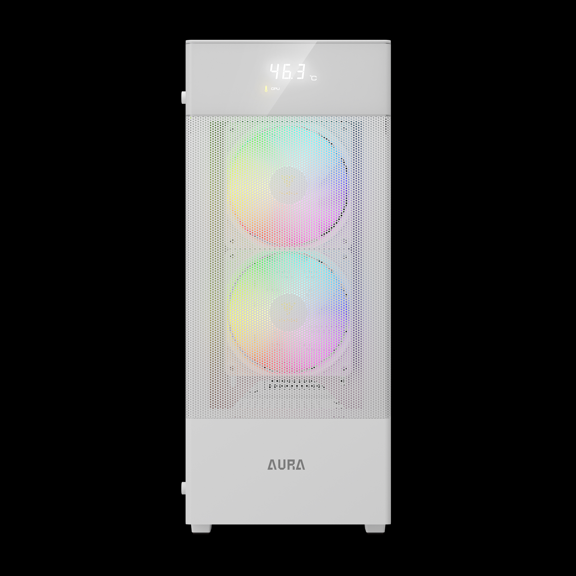 GAMDIAS AURA GC5 ELITE ARGB Mid Tower Gaming Case - White
