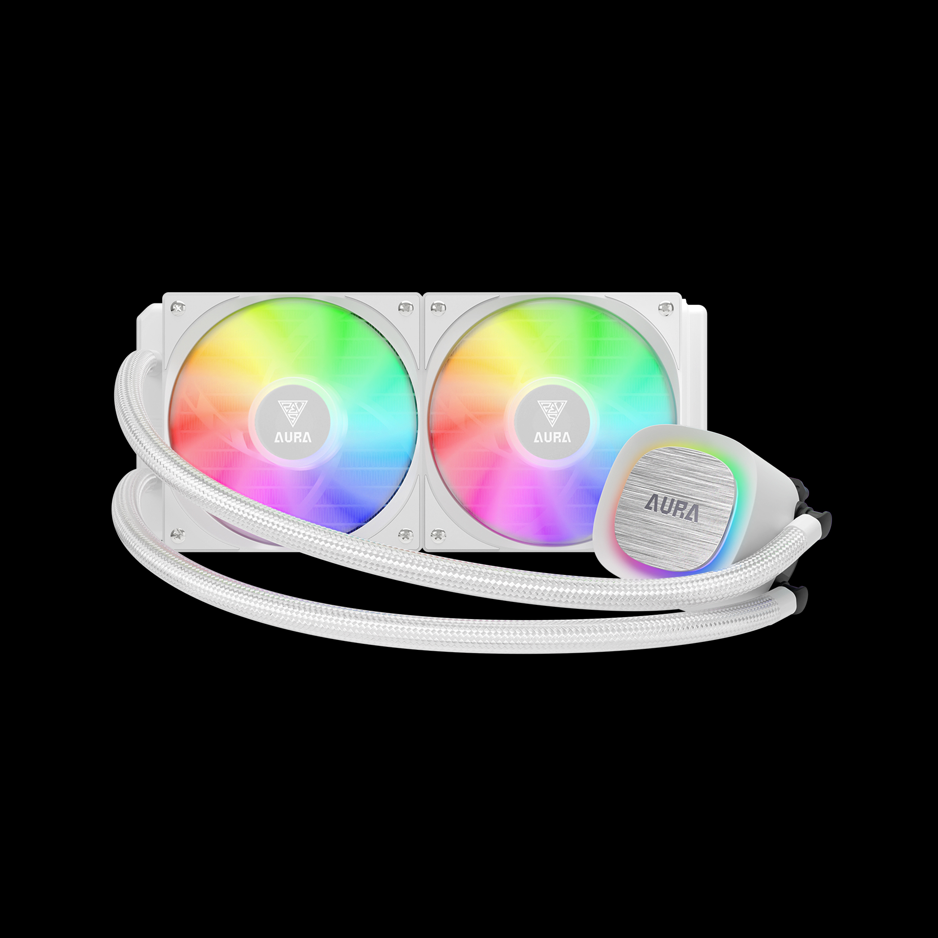 GAMDIAS AURA GL240 V2 ARGB Liquid Cooler - White