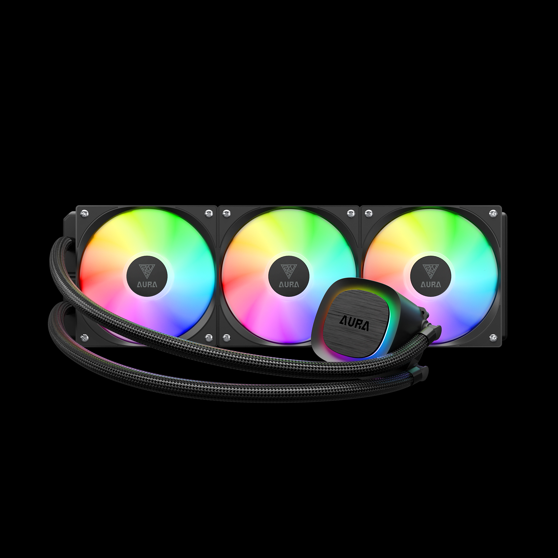 GAMDIAS AURA GL360 V2 ARGB Liquid Cooler - Black