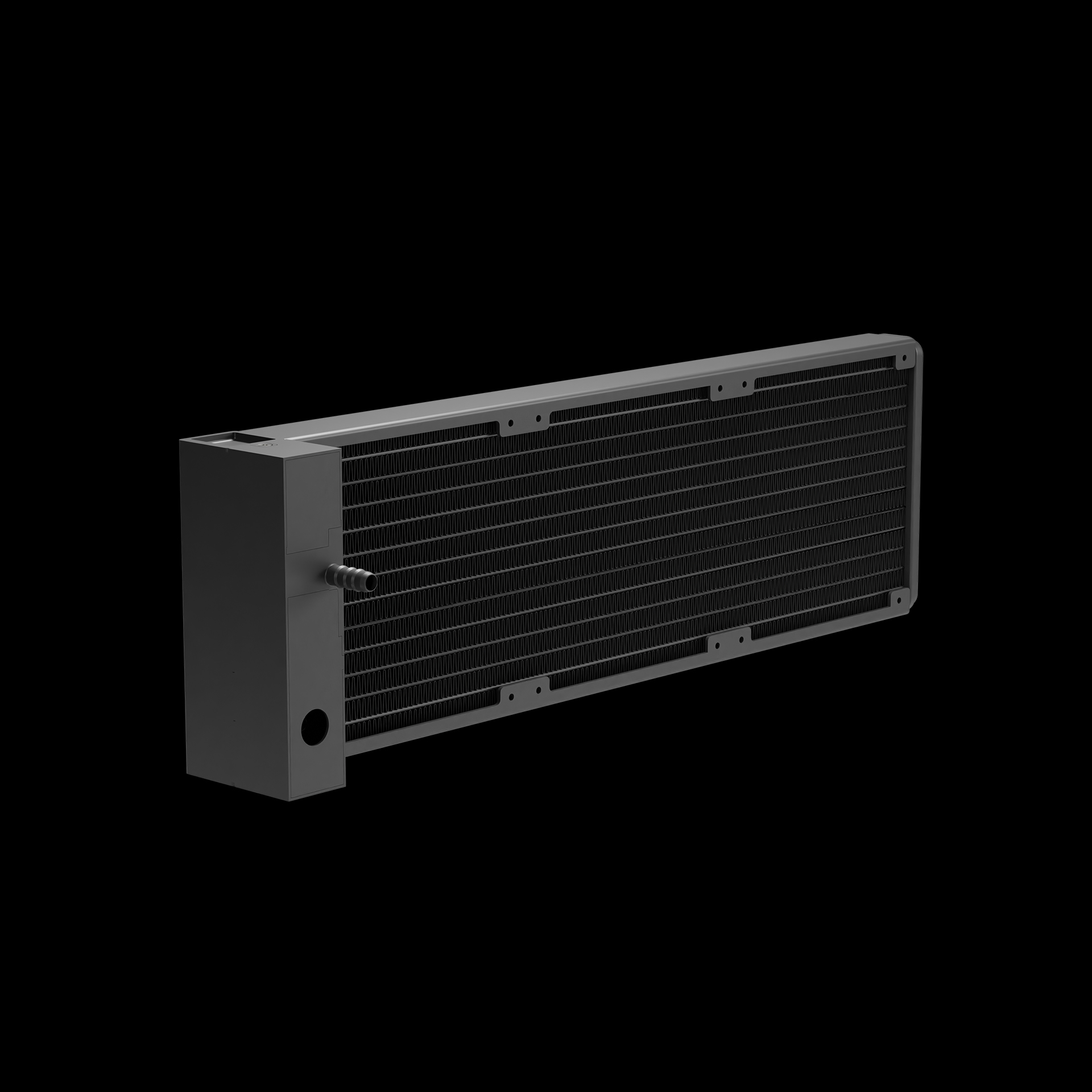 GAMDIAS CHIONE E4-360 AIO Digital Display Infinity Mirror Liquid Cooler - Black