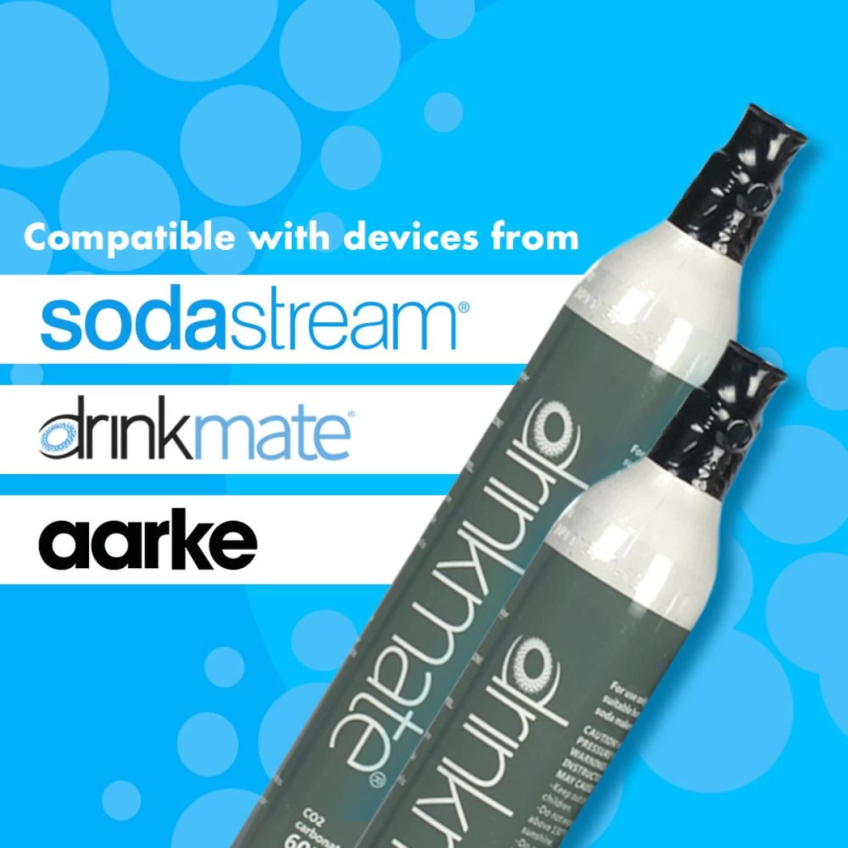DrinkMate CO2 Carbonating Cylinder (Filled) 60L