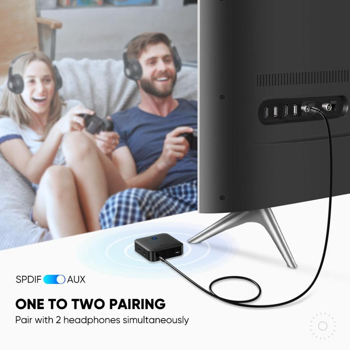 UGREEN CM144 2-in-1 aptX Bluetooth 5.0 Transmitter