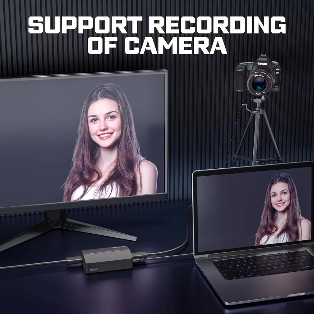 Fifine Ampligame V3 Capture Card Records 1080p/60