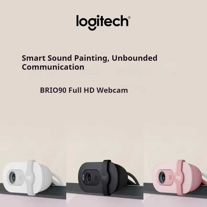 Logitech BRIO 90 1080P Webcam -White