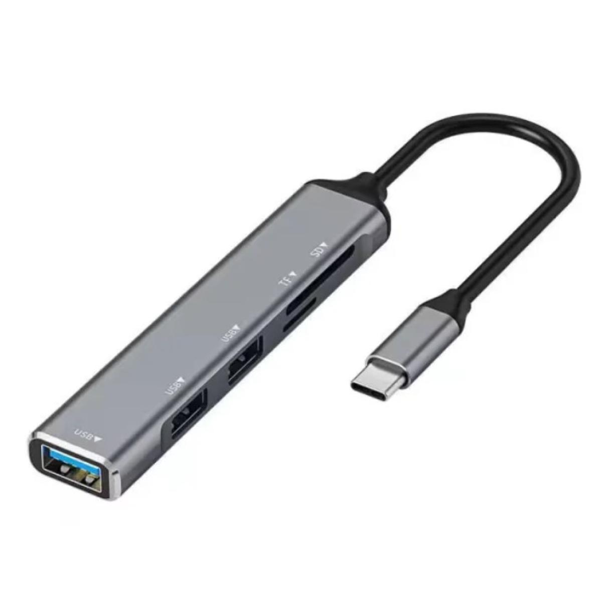 HAING HI-0503-THR 5-in-1 USB To Multi-Function Adapter