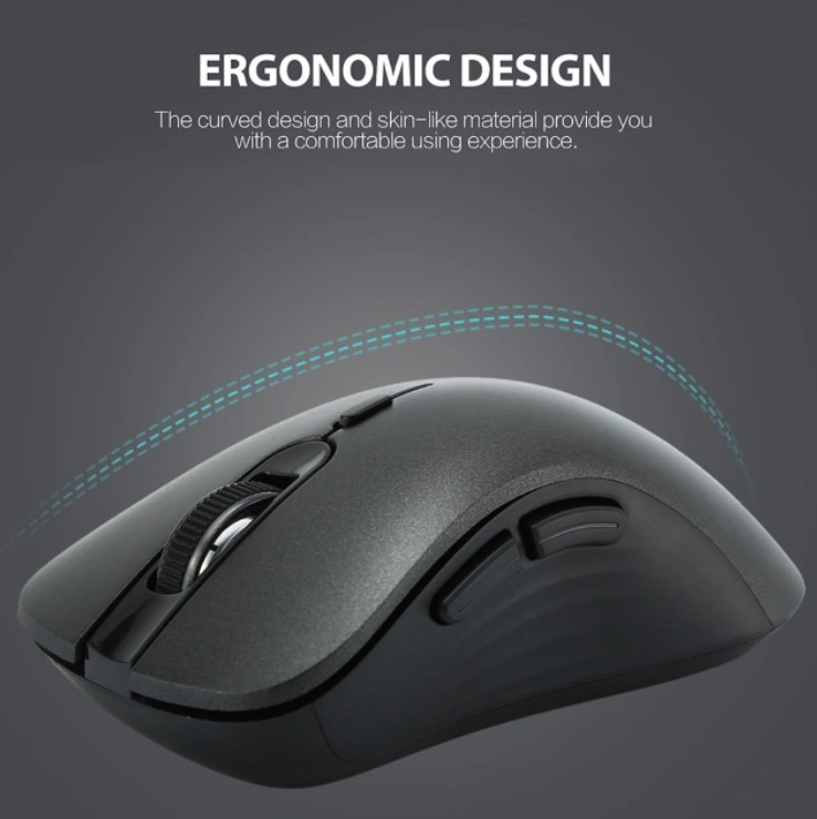 HAING HI-T122 2.4G Wireless Mouse with Type-C Connector