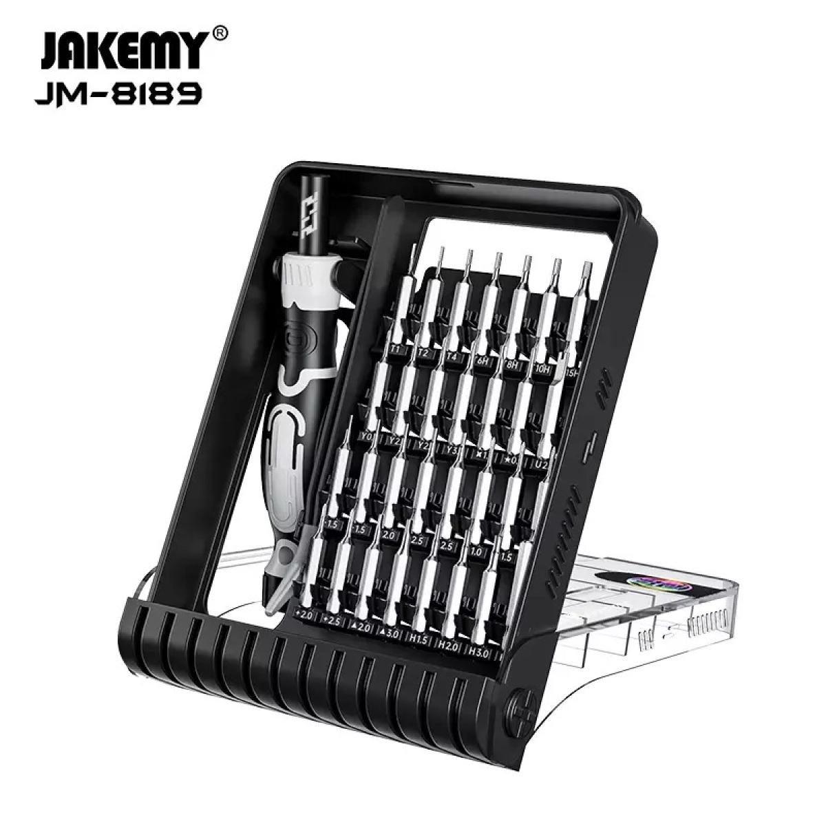 JAKEMY JM-8189A 32 in 1 Precision screwdriver set with tweezers