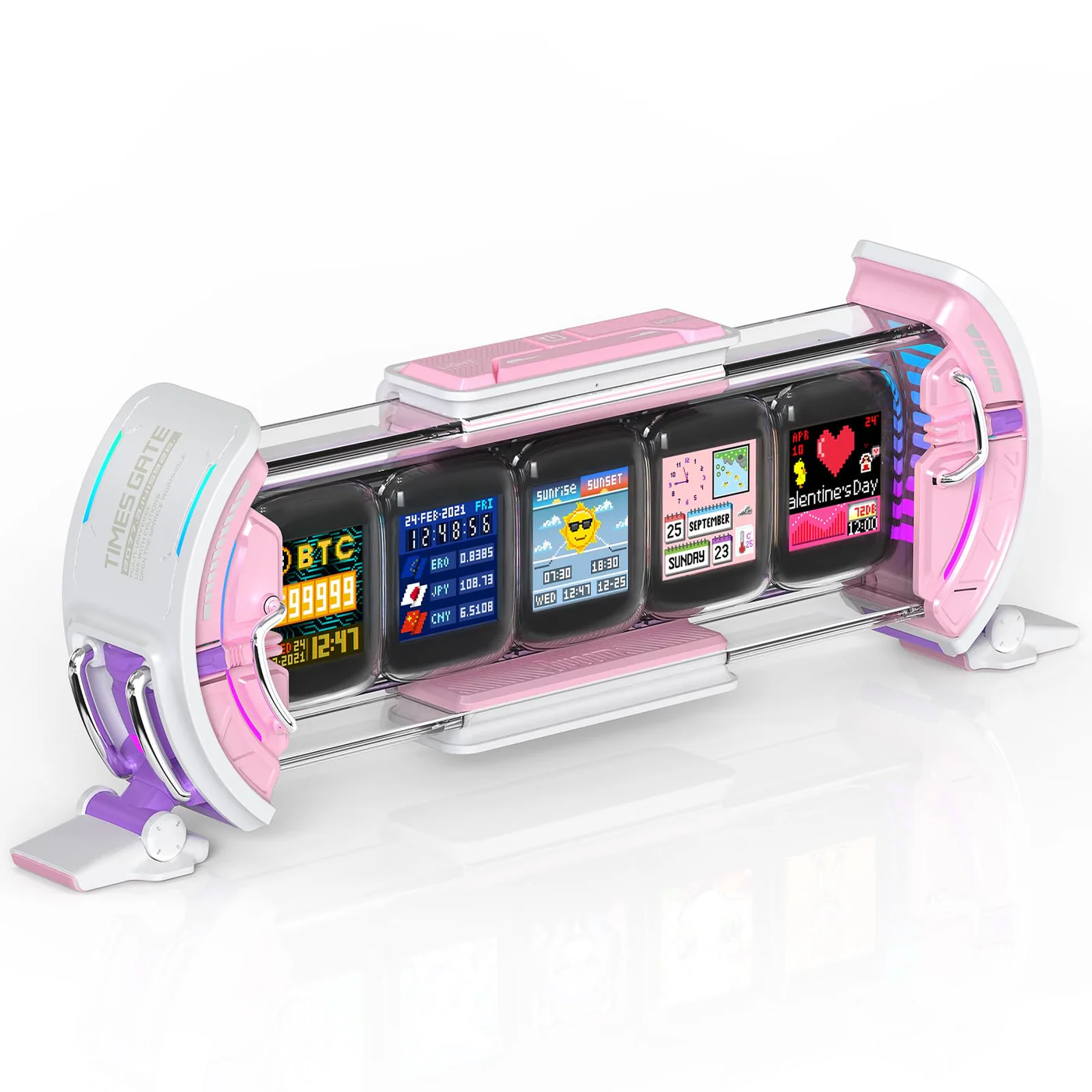 Divoom Times Gate Pixel Art Game Setup Clock Smart Watch Control