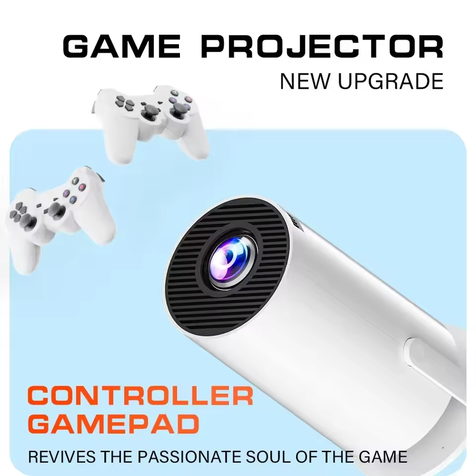 M300 MAX Retro game consoles Android 11 Portable 3D game Projector with Two Handle