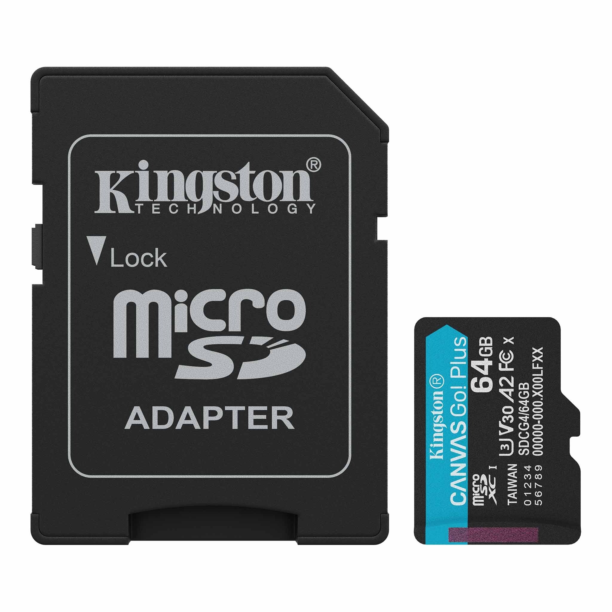 Kingston 64GB microSDXC Canvas Go Plus 200MB/s Read