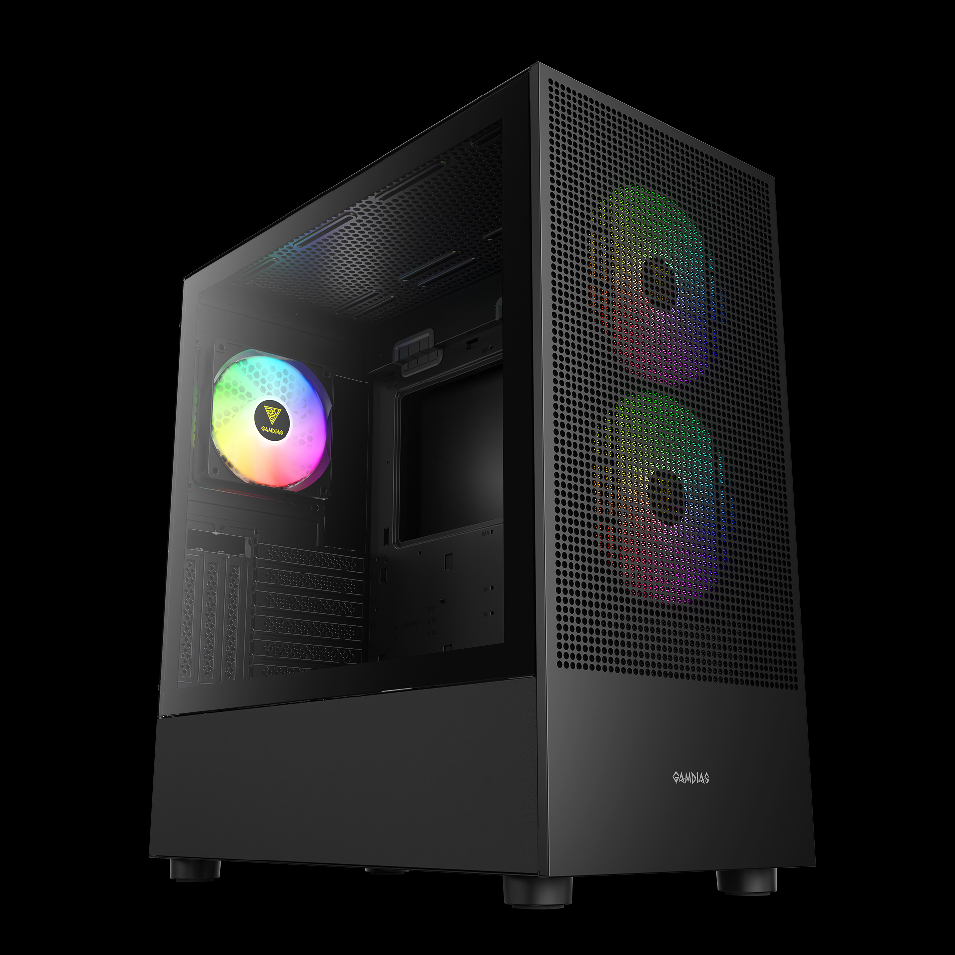 GAMDIAS TALOS M3 Mesh ARGB Mid Tower Gaming ARGB - Black