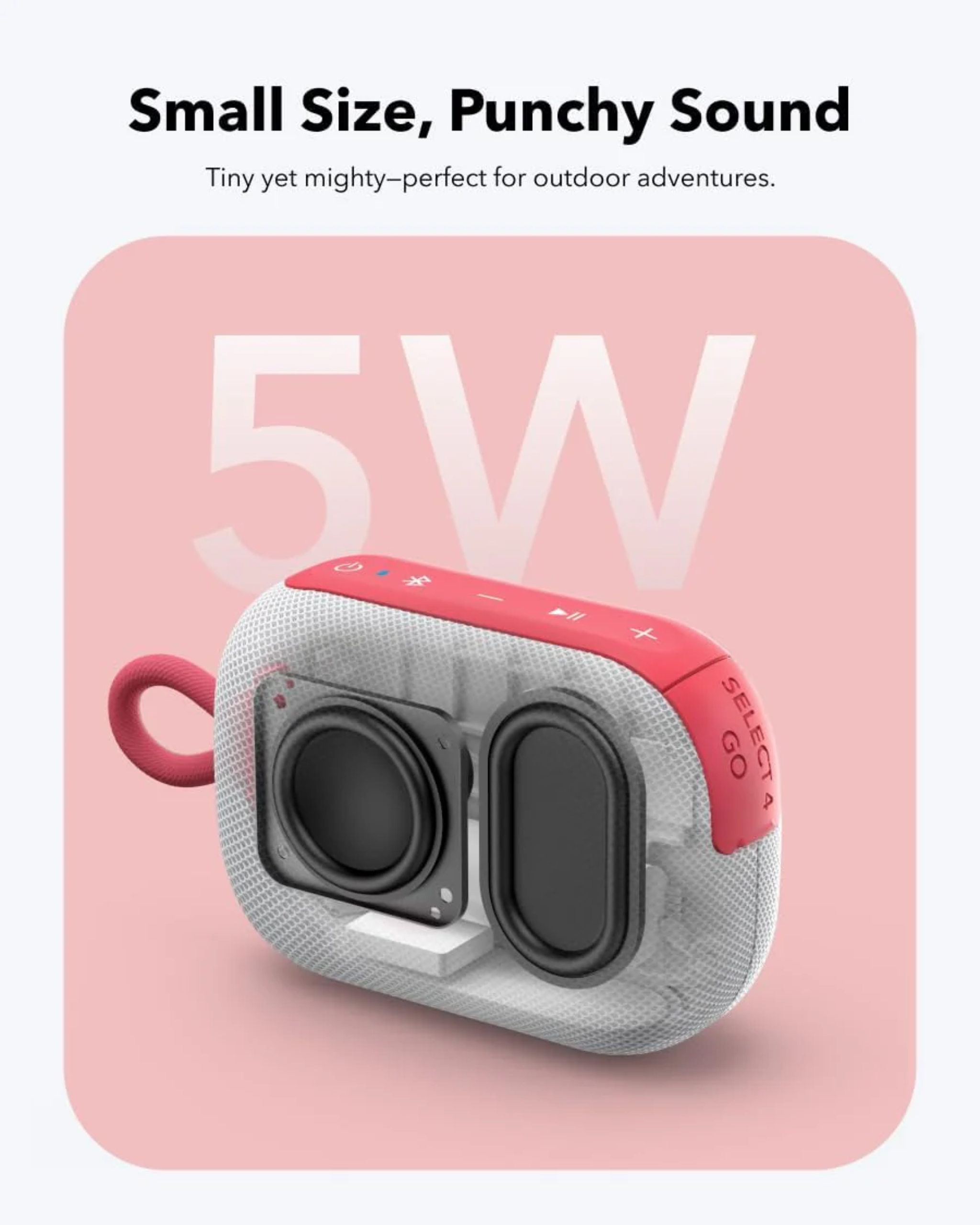 Anker Soundcore Select 4 Go - White/Red