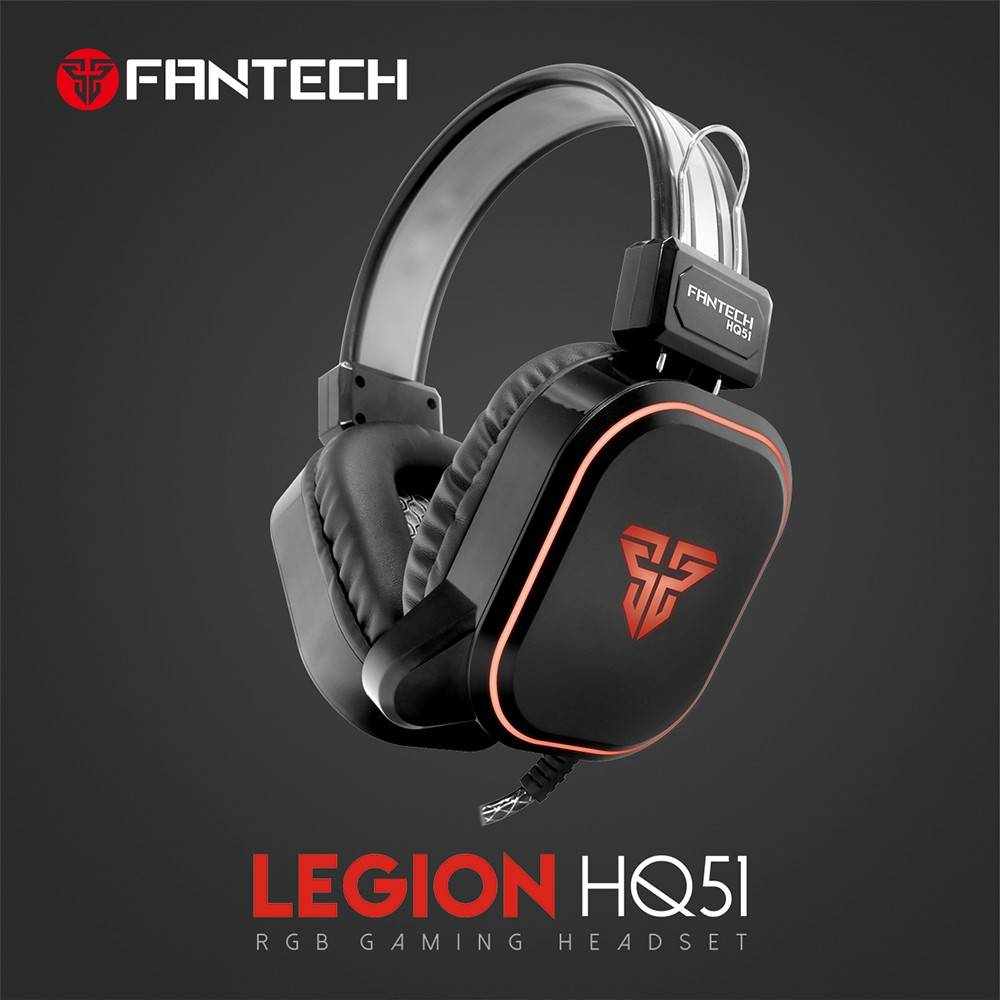 Fantech Legion HQ51 RGB Wired Gaming Headset - Black