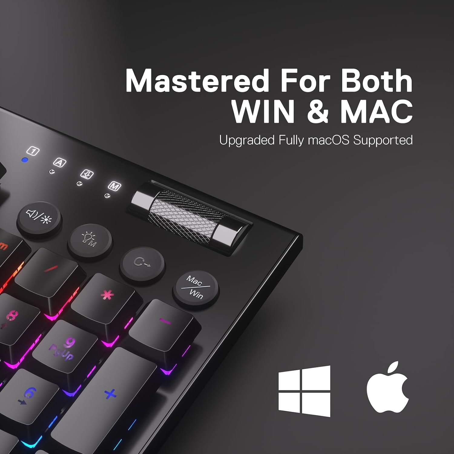 Redragon Horus Pro K618RGB-PRO Compatible with Windows and Mac OS Wireless Gaming Keyboard