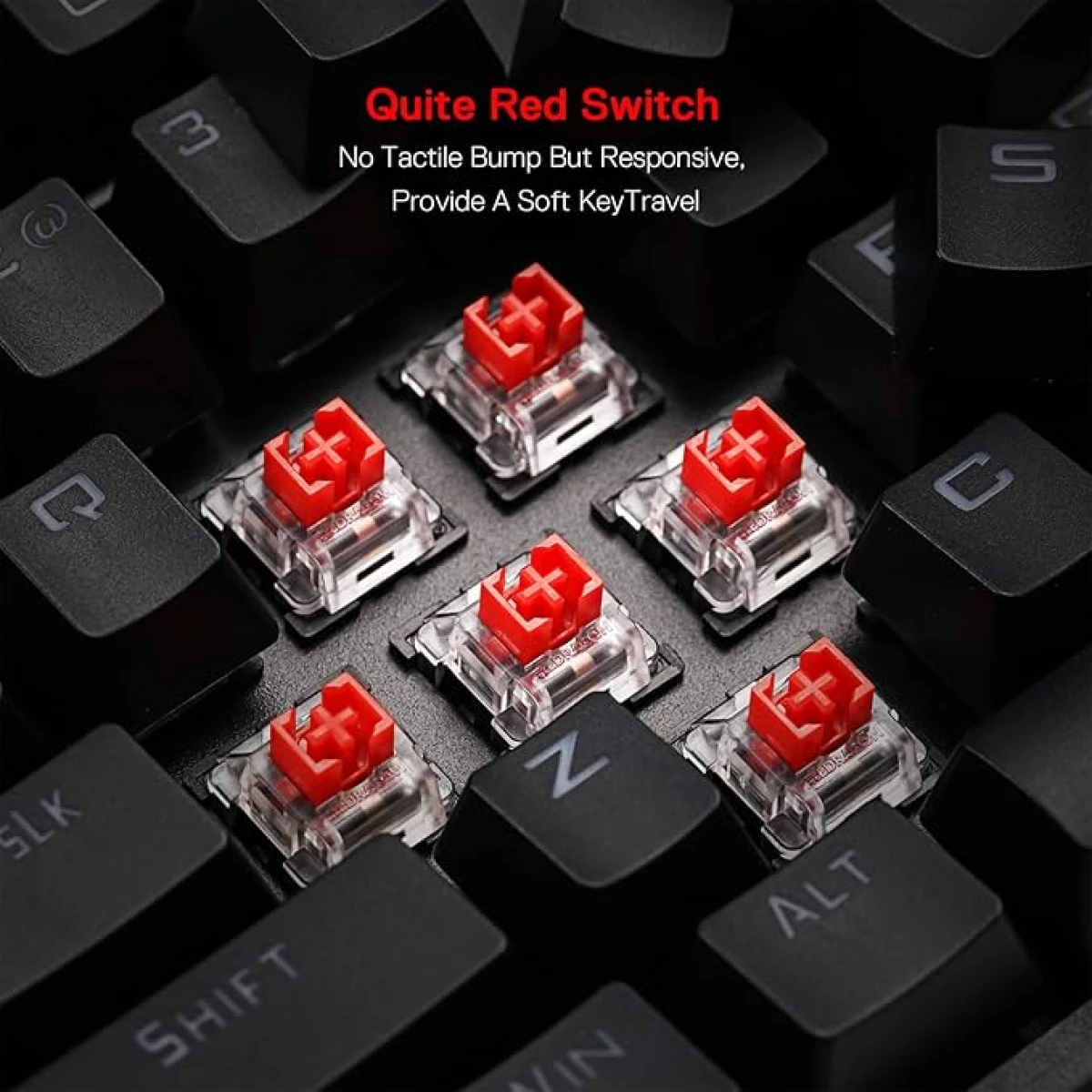 Redragon Broadsword K588 RGB Wired Mechanical Blue Switch Keyboard with RGB Back Lighting - Black