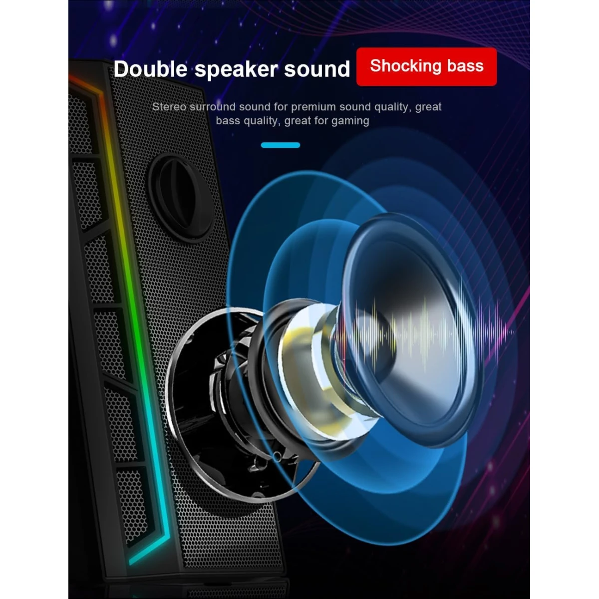 Redragon GS580 Calliope RGB Desktop PC Speakers