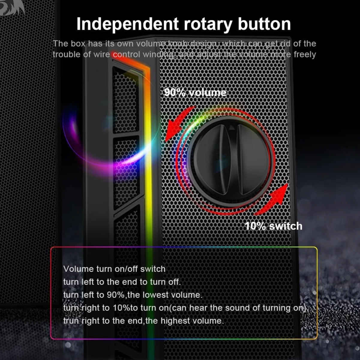 Redragon GS580 Calliope RGB Desktop PC Speakers