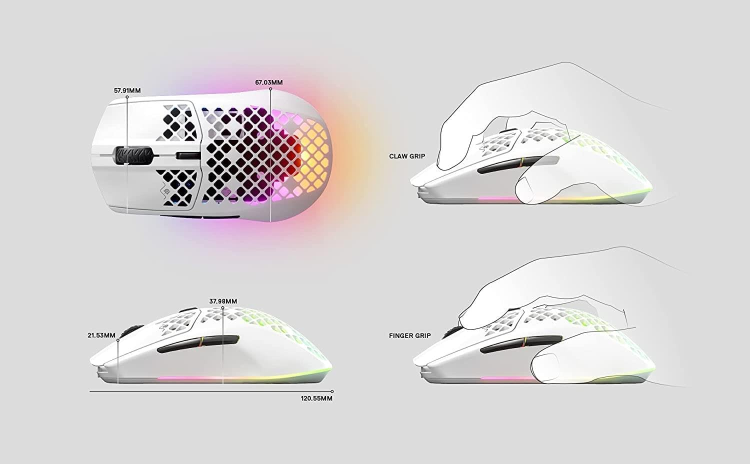 SteelSeries Aerox 3 Wireless - Super Light Gaming Mouse
