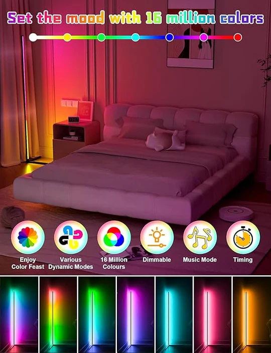 LED FLOOR LAMP BT 3 PACK