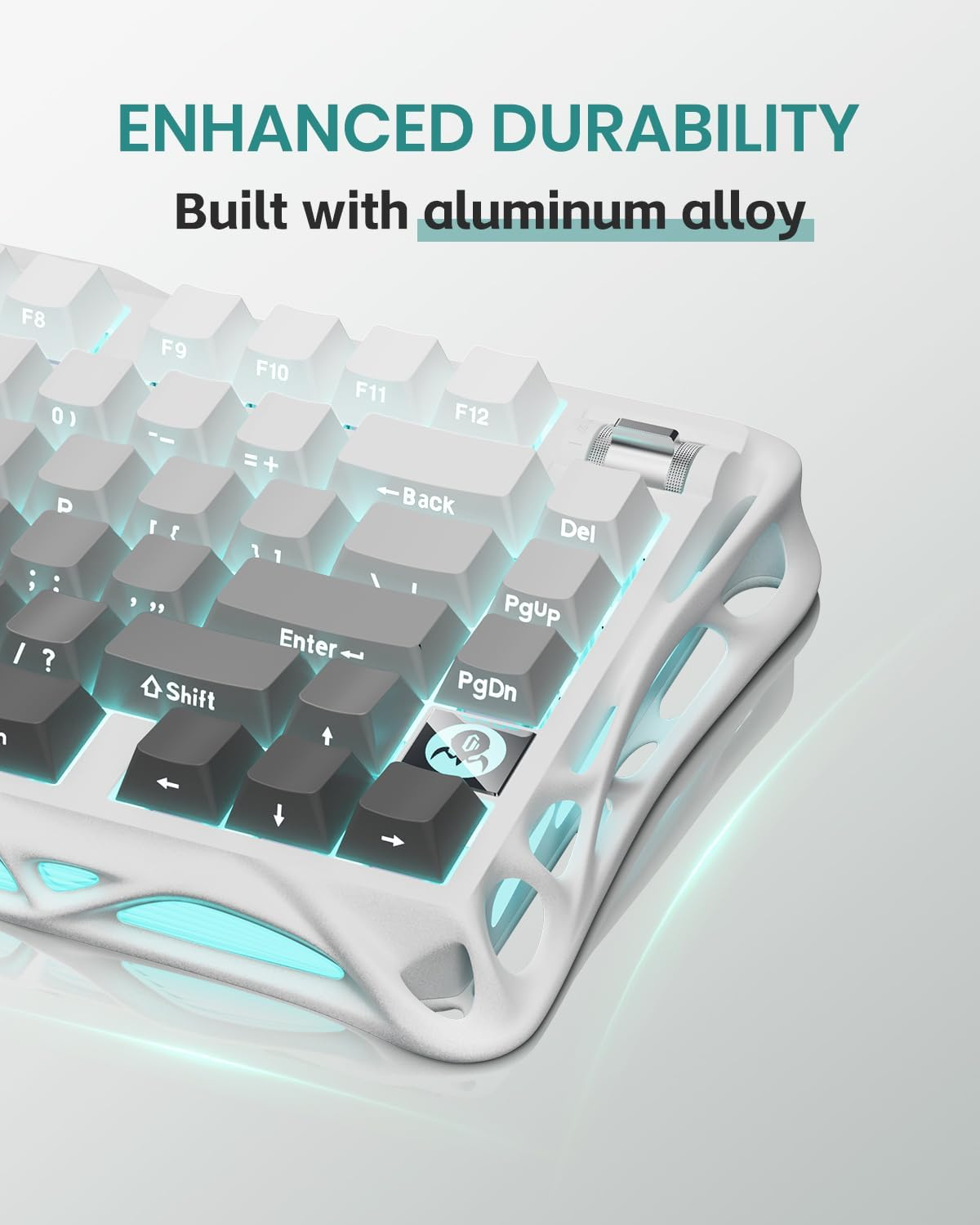 GravaStar Mercury K1 75% Wireless Mechanical Gaming Keyboard - Gradient White