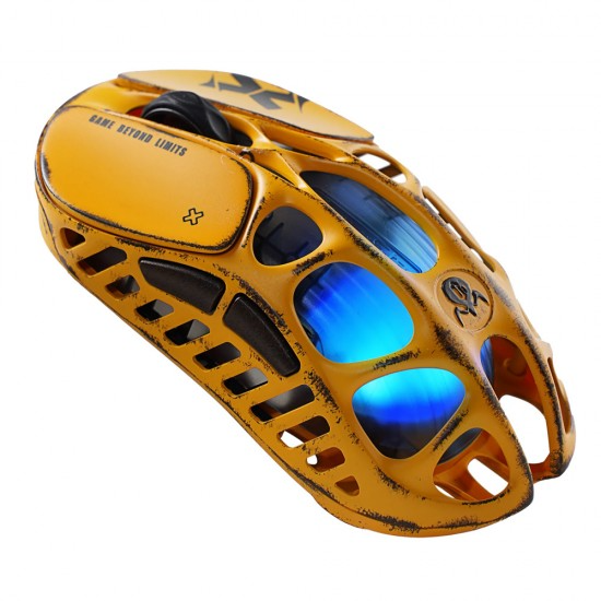 GravaStar Mercury X Wireless Gaming Mouse Special Edition - Battle Worn Yellow