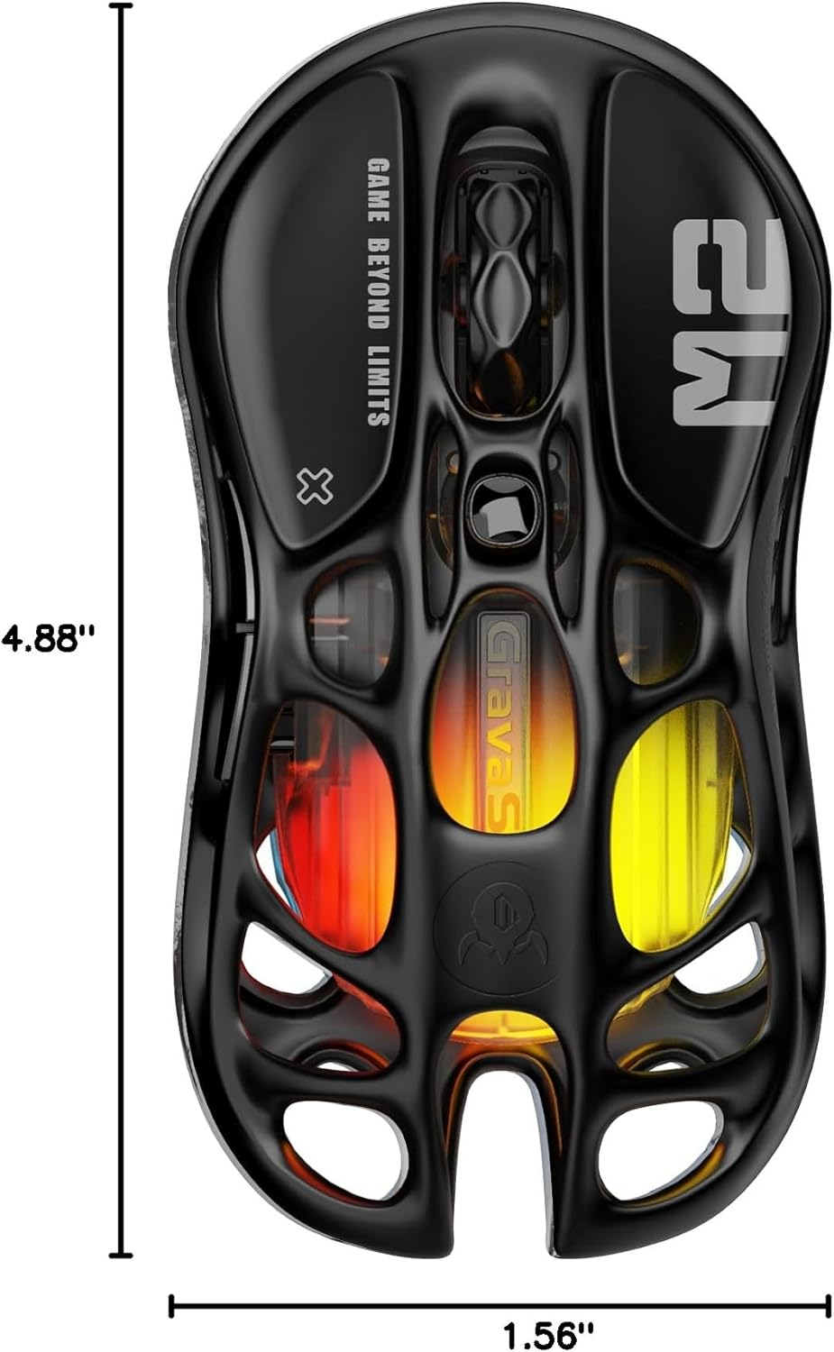 GravaStar Mercury M2 Wireless Gaming Mouse - Stealth Black