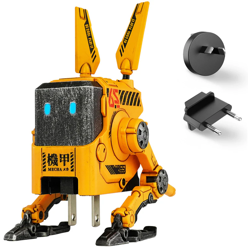 GravaStar Alpha65 65W GaN Fast Charger EU&UK Plug - War Damage Yellow