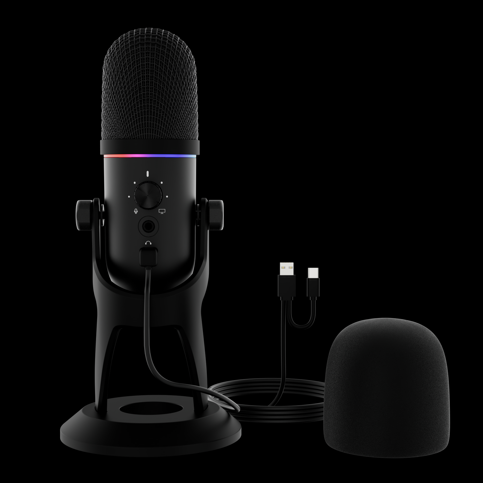 GAMDIAS PHEME M1 GAMING MICROPHONE - Noise Cancellation Built-in Foldable & Adjustable Stand